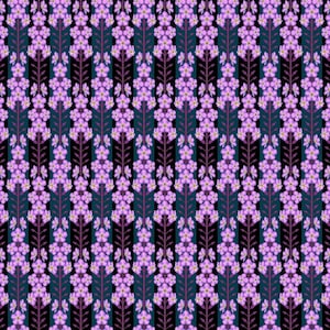 Forgetmenot Indigo Cotton Fabric: Floral Quilt Fabric Anna Maria Textiles - Iconic