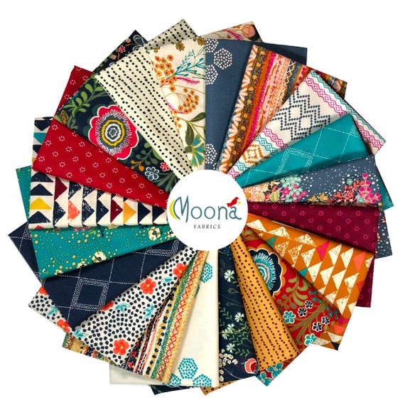 INDIE FOLK Fat Quarter Bundle, Art Gallery Fabrics, Pat Bravo