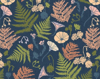 Coastline Flora Warm-TOB10900 TOMALES BAY Art Gallery Fabrics Katie O'Shea, Quilt Fabric, Woodland Fabric, Floral Fabric, Fabric By The Yard