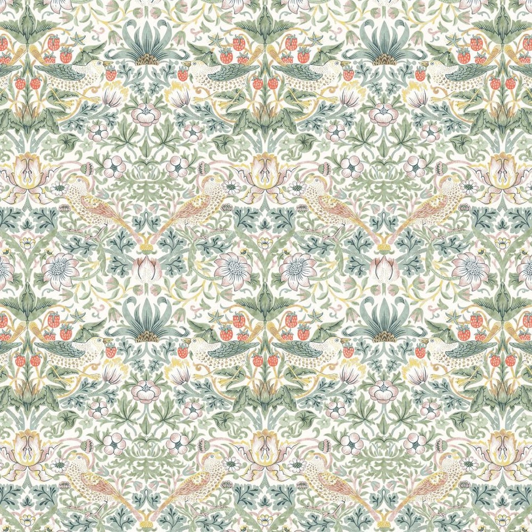William Morris LEICESTER, Strawberry Thiefolive, PWWM001, Free Spirit