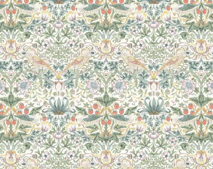 William Morris LEICESTER, Strawberry Thiefolive, PWWM001, Free Spirit