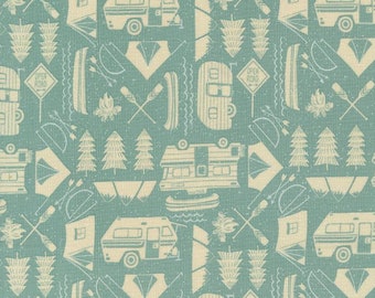 The Great Outdoors, 20884 18-Sky, Designed by Stacy Iest Hsu for Moda Fabrics, Quilt Fabric, Cotton Fabric, Fabric By The Yard
