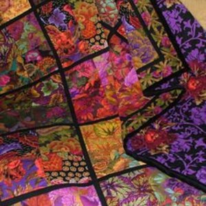 Brocade Peony Grey PWJP062, Kaffe Fassett Fabric, Philip Jacobs, Purple Fabric, Quilting, Quilt Fabric, Cotton Fabric, Fabric By the Yard image 8