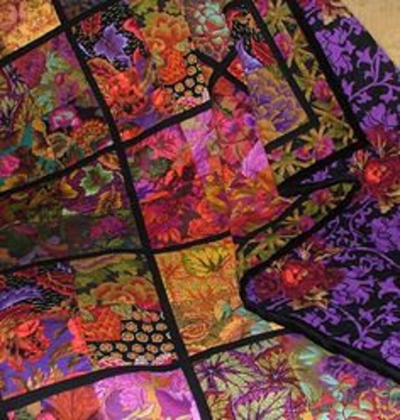 Brocade Peony Grey PWJP062, Kaffe Fassett Fabric, Philip Jacobs, Purple Fabric, Quilting, Quilt Fabric, Cotton Fabric, Fabric By the Yard image 8