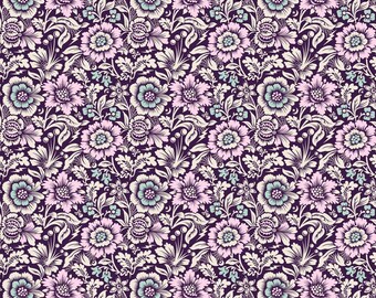 Tula Pink NIGHTSHADE, Mini Spider Blossom-Nerium, PWTP211.Nerium, Free Spirit Fabrics, Quilt Fabric, Cotton Fabric, Fabric By The Yard