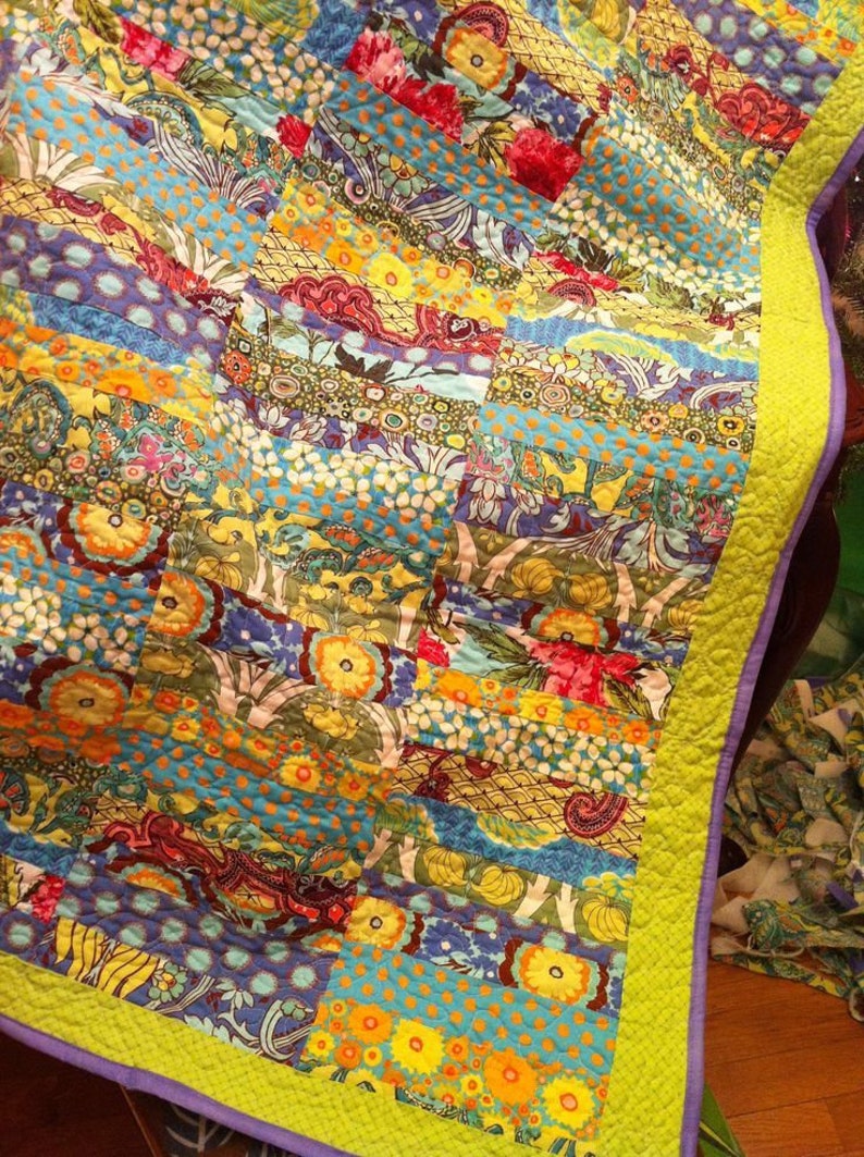 Brassica in Orange PWPJ051 Kaffe Fassett Fabric Quilt Etsy