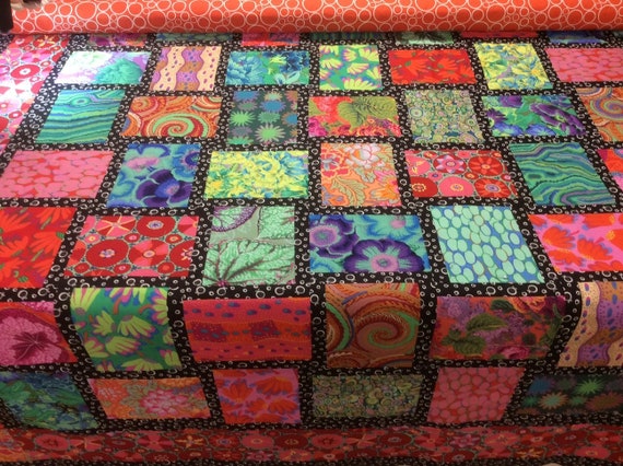 JUMBLE Blue PWBM053, Kaffe Fassett Fabric, Brandon Mably