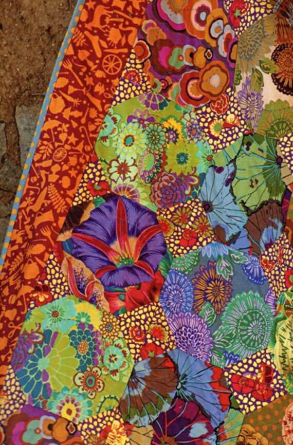 Kaffe Fassett Quilting Cotton: Lotus Leaf - Dark - Etsy