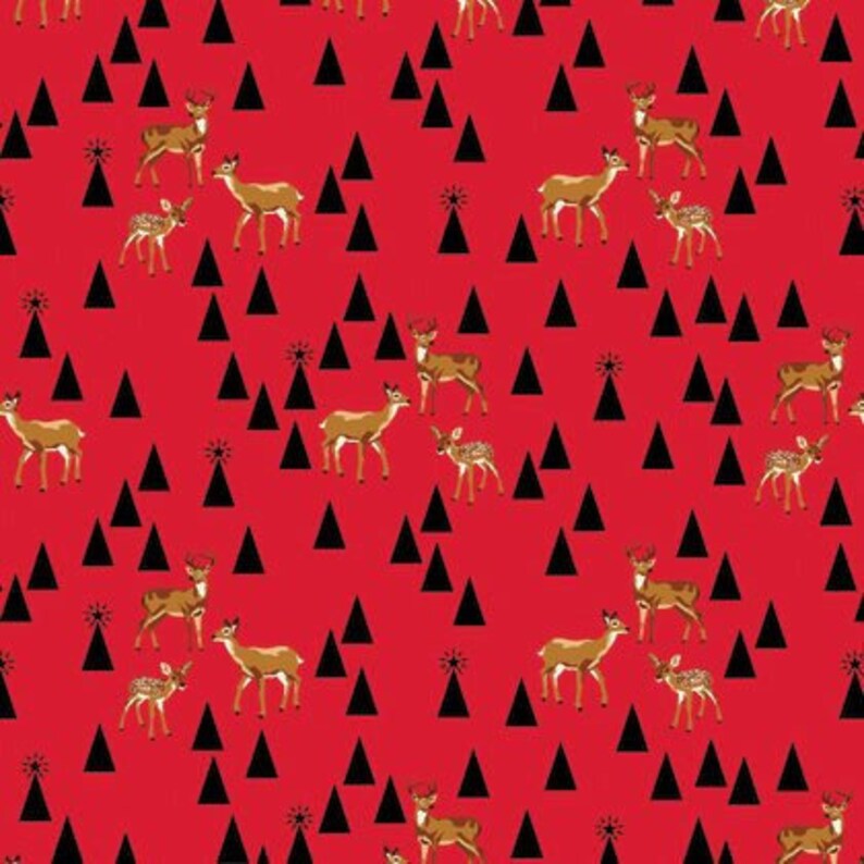 Farmhouse Christmas Christmas Decor Modern Farmhouse Woodland Fabric Holiday Homies Rustic Decor Rustic Christmas Tula Pink Fabric
