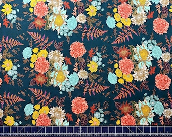 Floral Cotton Fabric: Autumn Vibes, Art Gallery Fabrics (By The Half Yard)