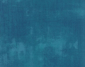 Grunge Basics HORIZON BLUE 30150-306 BasicGrey, Moda Fabrics, Turquoise Blender, Cotton Fabric, Quilt Fabric, Background, Fabric By the Yard