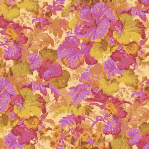 Kaffe Fassett GRANDIOSE-Ochre, PWPJ013, Kaffe Fassett Fabric, Philip Jacobs, Quilting, Free Spirit Fabrics, Cotton Fabric By The Half Yard