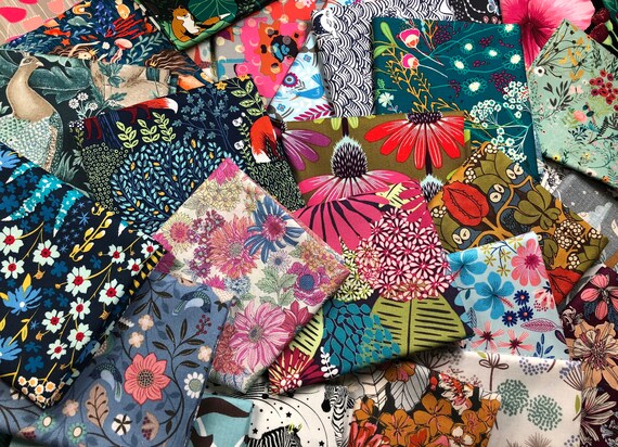 Fat Quarters Fabric Bundles Cotton Floral Pattern Quilting - Temu