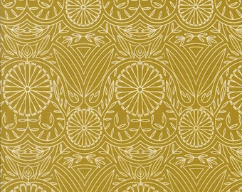 Imaginary Flowers-Golden by Gingiber, 48385 17, Moda Fabrics, Quilt Fabric, Cotton Fabric, Quilting Fabric, Fabric By The Yard