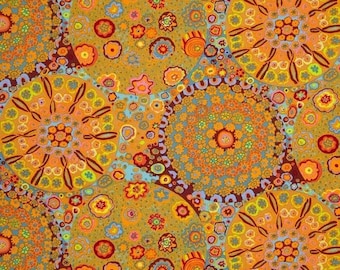 Millefiore Orange Fabric, Kaffe Fassett, Quilting Cotton