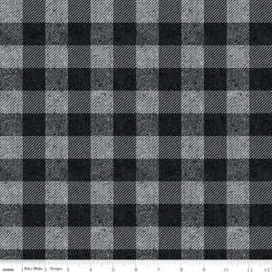 Buffalo Check Black C635 ALL ABOUT Plaids Riley Blake Fabrics, Cotton Fabric, Plaid Fabric, Quilt Fabric, Fabric By The Half Yard