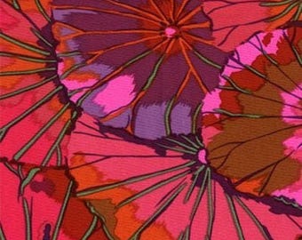 Kaffe Fassett Lotus Leaf - Wine:  Red Quilting Cotton