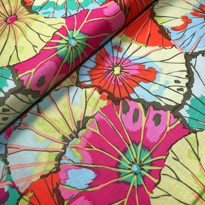 Lotus Leaf - Lime Cotton Fabric - Kaffe Fassett