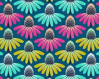 Echinacea Rhythm - Parade, Perennial Borders By Anna Maria Textiles:  Quilting Cotton Fabric