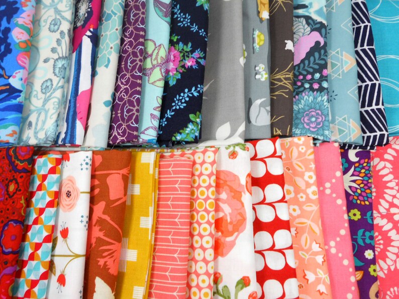 Quilt Fabric Scrap Bundle Fabric Remnants Designer Fabric Etsy