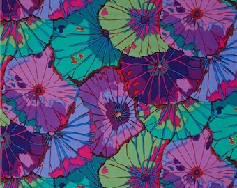 Lotus Leaf Purple Cotton Fabric - Kaffe Fassett Collective