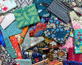 Fat Quarters Nancy's Notions – Lot De 5 Tissus 18x21, Motif Harvest Fare, USA