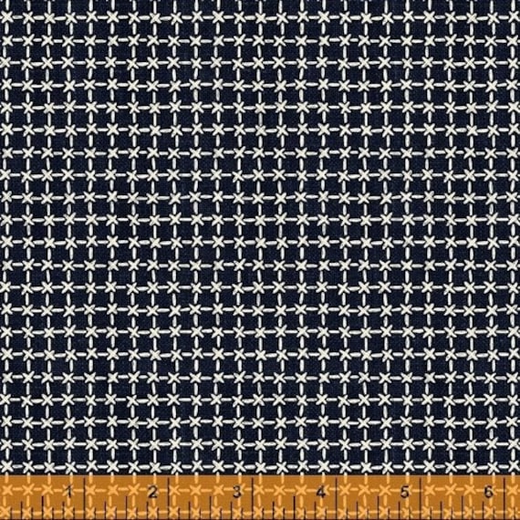 【a.】shishikui Dad / INDIGO 30 Sashiko Grid Indigo Fabric: Japanese Quilting Cotton - Etsy Canada