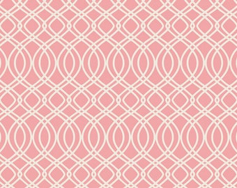 Knotted Trellis Parfait BLB-54722, Bari J, BLOOMSBURY, Art Gallery Fabrics, Quilting, Pink Blender, Quilt, Shabby Chic, Fabric By the Yard