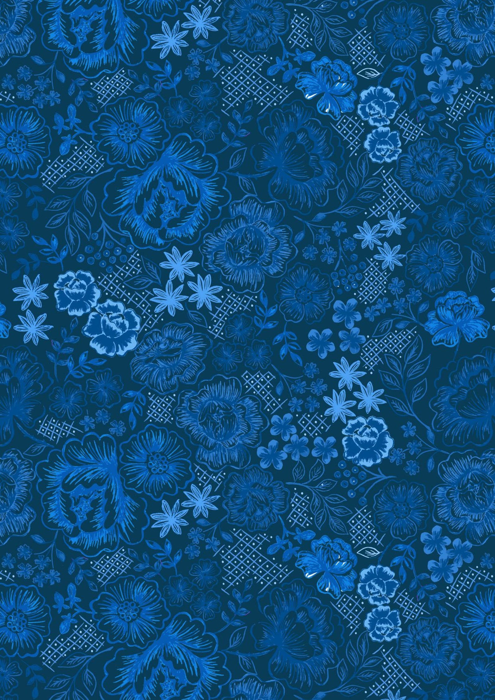 Lewis & Irene Fabric Teatime Floral in Darkest Blue A427.3 Etsy UK Lewis & Irene Fabric Teatime Floral in Darkest Blue A427.3 Etsy UK