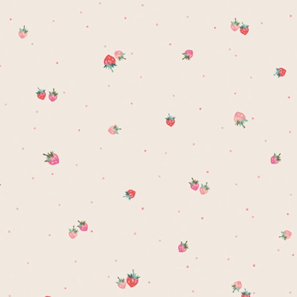 Berry Drizzle, HAV-16404, HAVEN, Amy Sinibaldi, Art Gallery Fabrics, Quilt Fabric, Quilting Cotton, Strawberry Fabric, Fabric By The Yard