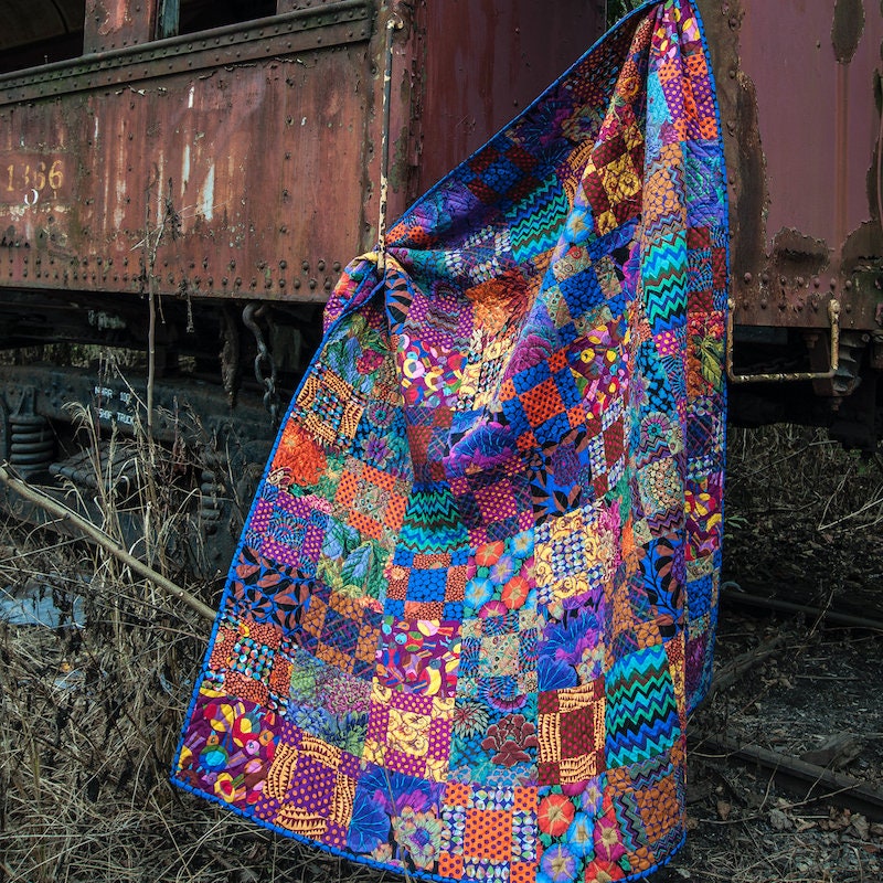 Brassica in Blue PWPJ051, Kaffe Fassett Fabric, Philip