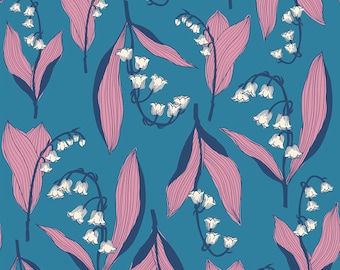 Lily Valley, RS6032 13, Chambray, VERBENA, Ruby Star Society, Jen Hewett, Quilt Fabric, Cotton Fabric, Floral Fabric, Fabric By The Yard