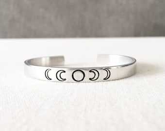 Moon Phases, Boho Jewelry, Phases Of The Moon, Moon Jewelry, Bohemian Jewelry, Moon Bracelet, Crescent Jewelry, Crescent Moon, Boho Bracelet