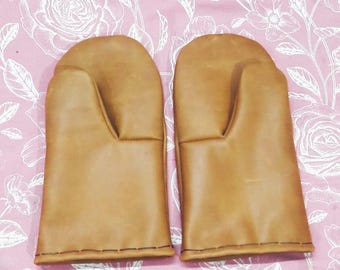 Medieval Leather Mittens | Handmade Viking Gloves | LARP & Reenactment Hand Protection.