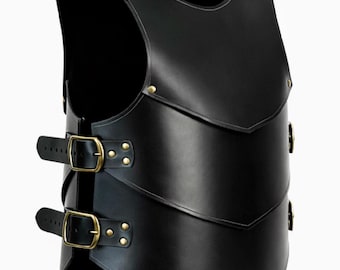 Medieval Warrior Leather Chest Plate | Handmade Cuirass Armor | LARP Knight Costume.