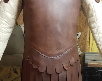 Handcrafted Leather Warrior Tunic | Medieval Armor, Cosplay, Reenactment Costume