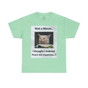 Funny Cat Quote Unisex Heavy Cotton Tee, Meme Cat Shirt, Humorous Graphic Tee, Relatable Cat Design Shirt, Cat Lover Gift