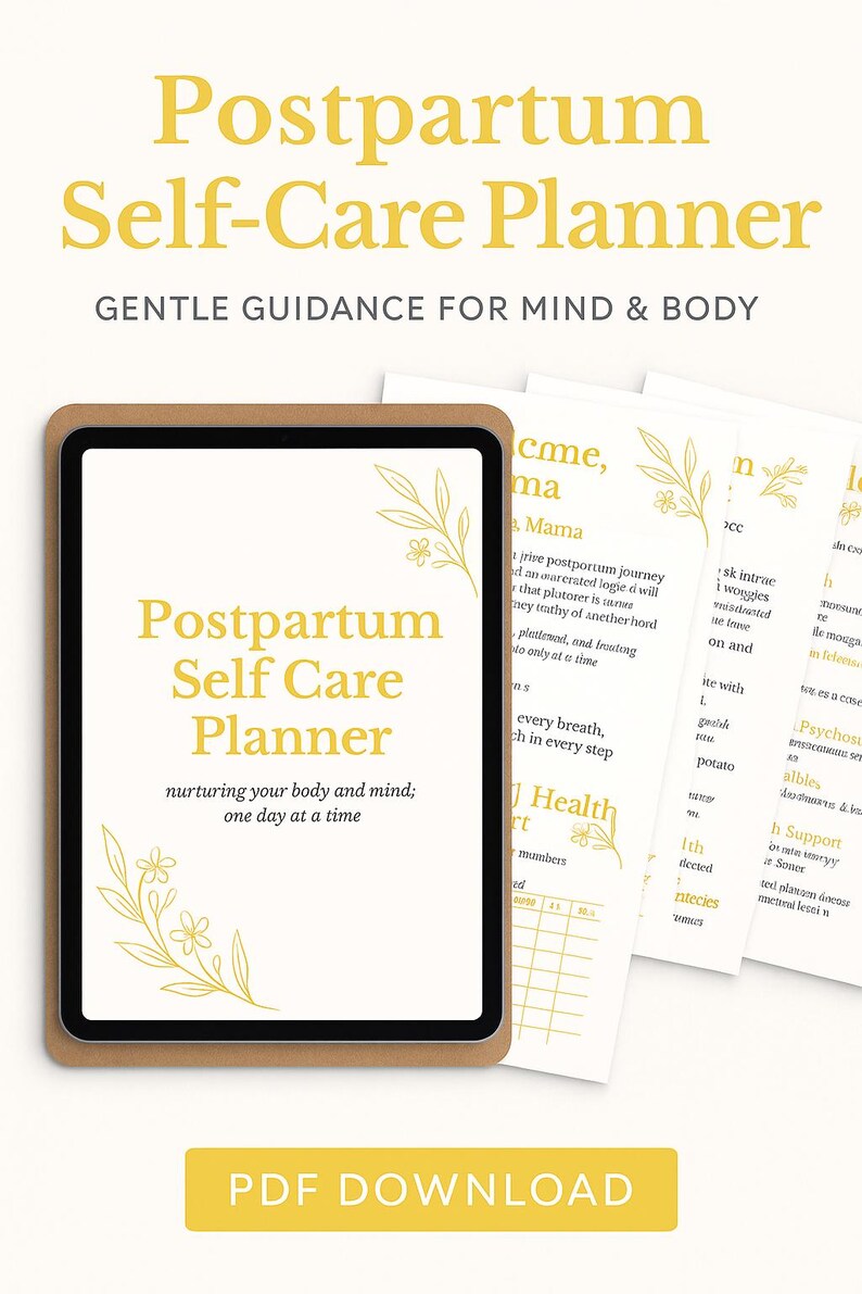 Postpartum Plan.pdf Postpartum Self-care Planner | New Mum | Digital Wellness PDF ...
