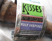 Kisses Mixed Tin Cuff-Tin Can Jewelry-10th Anniversary