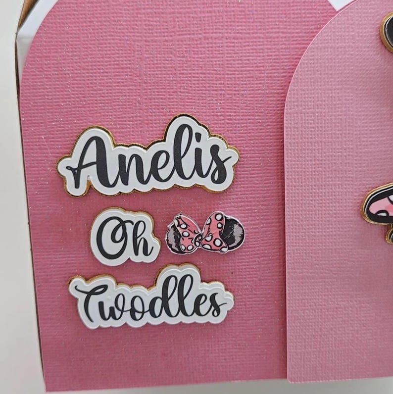 Minnie Mouse Goodie Boxes, Minnie Gable Box, Minnie Party Decorations, Minnie Mouse Favor Box, Minnie Theme Kids Party Favors. image 10