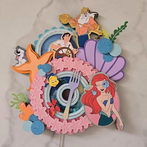Ariel Cake Topper, Meerjungfrau Kuchen Topper, Meerjungfrau Kuchen Topper, Meerjungfrau Kuchen Topper, Geburtstag Tortendeko, Meerjungfrau Kuchen Topper