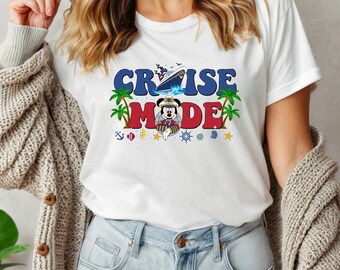 Disney Cruise Mode Shirt, Cruise Vacation Gift, Cruise Vibes Shirt, Matching Group Shirts for Cruise Holiday, Summer Vacation Tees