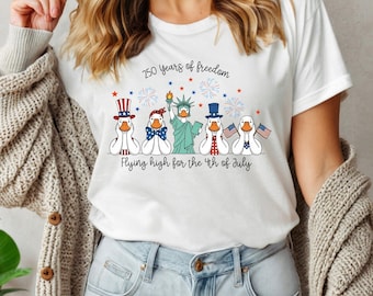 Amerika Est.1776 Shirt, lustiges patriotisches Enten-T-Shirt, 1776-2026 USA 250.Jubiläums-T-Stück, 4. Juli Enten-Shirt