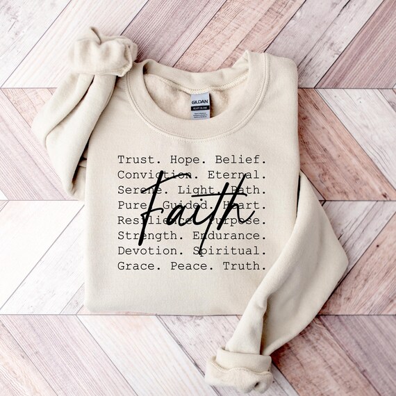 Faith Definition Sweatshirt: Cozy Fall Sweater, Thanksgiving Gift