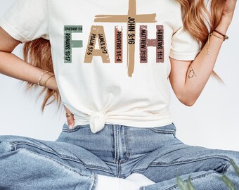 Faith Shirt, Faith Cross Shirt, Christian Gift, Faith Gift, Christian Shirts , Love and Grace Shirt, Faith Cross, Vertical Cross, Jesus