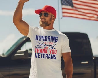 Ehren von allen, die T-Shirt, veteranischer Tag gedient haben Danke veteran-t-shirt, veteran-tags-t-shirt, roter veteran