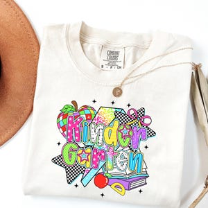 Comfort Colors® Kindergarten Lehrerin Shirt, Kindergarten Shirt, Kindergarten Shirt, Kinder Crew, Kindergarten Lehrerin Schulanfang Shirt, Pre-K Lehrerin