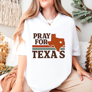 Pray For Texas Shirt, Texas Strong Flood Disaster Relief Comfort Colors® T-Shirt, Hill Country Flooding Survivor Tee, Pray for Texas Tee