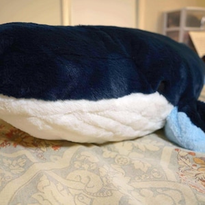 5 Foot 13Lbs Extra Large Soft Weighted Warm Humpback Whale Plushie