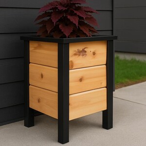 DIY Wooden Planter Box Plan: Easy Raised Garden (PDF Pattern, 15.5x20")